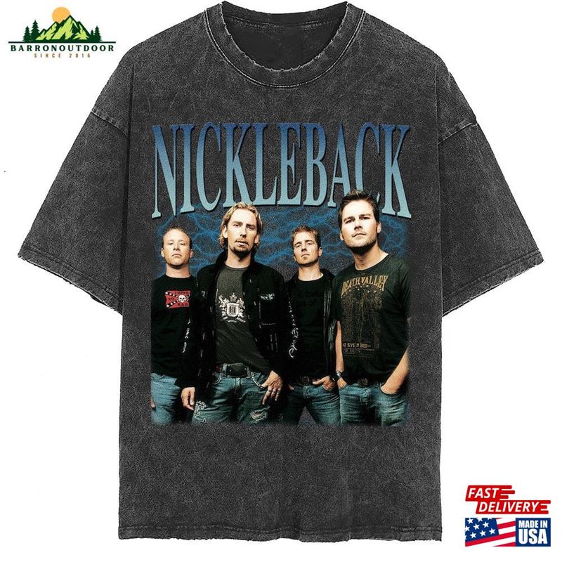 Nickelback Vintage Washed Shirt Rock Band Homage Graphic Unisex T-Shirt Bootleg Retro 90 Hoodie Nickelback Vintage Washed Shirt Rock Band Homage Graphic Unisex T-Shirt Bootleg Retro 90 Hoodie