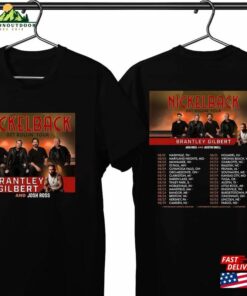 Nickelback With Brantley Gilbert Tour 2023 World Music Get Rollin Hoodie T-Shirt
