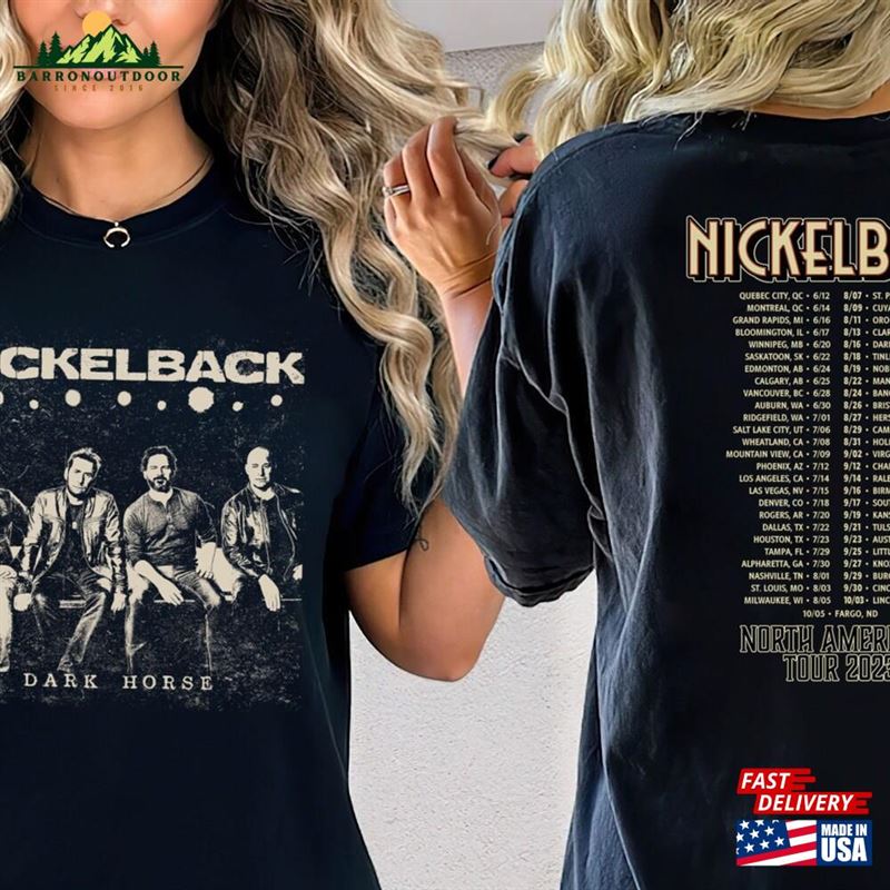 Nickelback With Brantley Gilbert Tour 2023 World Music Merch Vintage Get Rollin T-Shirt Unisex Nickelback With Brantley Gilbert Tour 2023 World Music Merch Vintage Get Rollin T-Shirt Unisex