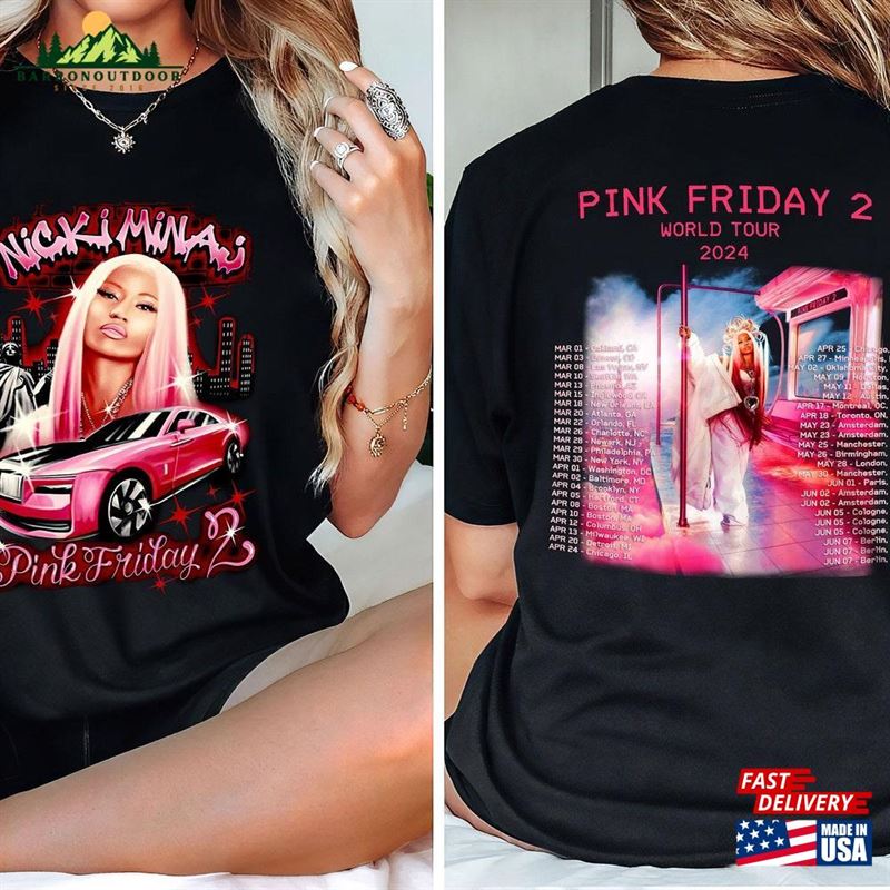 Nicki Minaj 2 Sided Shirt Tour Merch Sweatshirt Classic Nicki Minaj 2 Sided Shirt Tour Merch Sweatshirt Classic