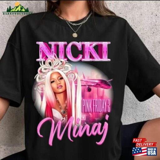 Nicki Minaj Pink Friday 2 Concert Tee Tour 2024 T-Shirt Fan Gift Classic