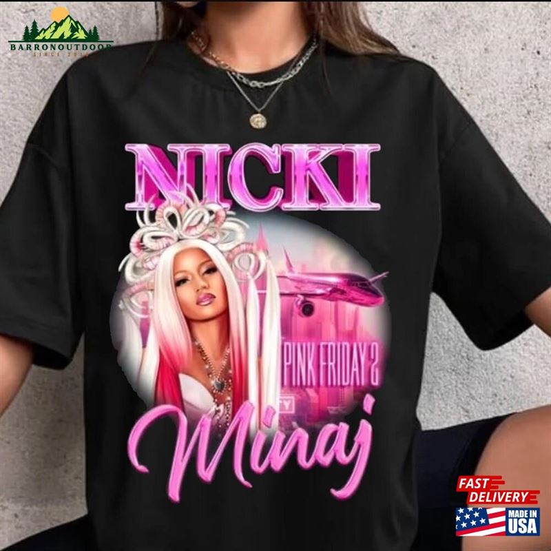 Nicki Minaj Pink Friday 2 Concert Tee Tour 2024 T-Shirt Fan Gift Classic Nicki Minaj Pink Friday 2 Concert Tee Tour 2024 T-Shirt Fan Gift Classic