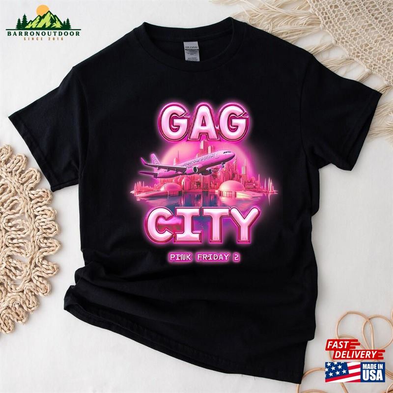 Nicki Minaj Pink Friday 2 Tour Shirt Gag City World Unisex T-Shirt Nicki Minaj Pink Friday 2 Tour Shirt Gag City World Unisex T-Shirt