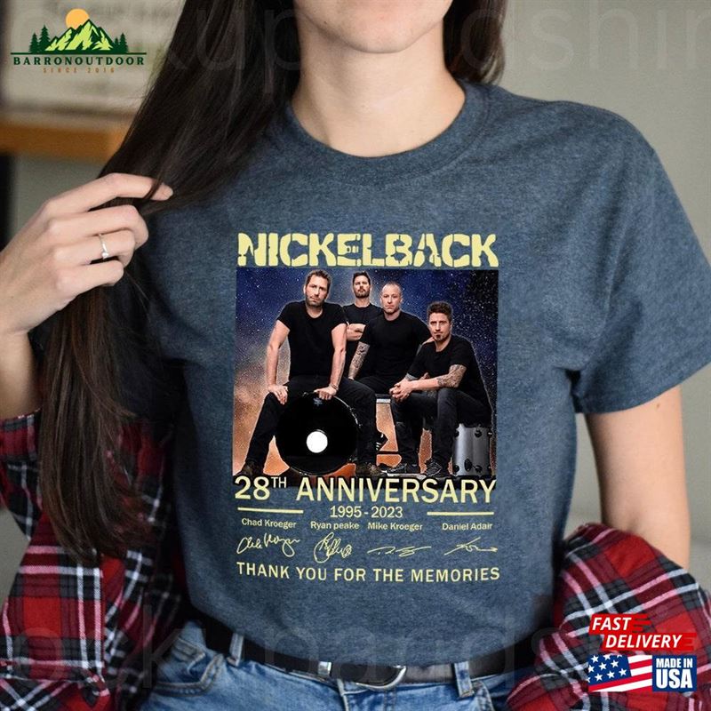 Nickleback Shirt Band Music T-Shirt 28Th Anniversary 1995 Classic Nickleback Shirt Band Music T-Shirt 28Th Anniversary 1995 Classic