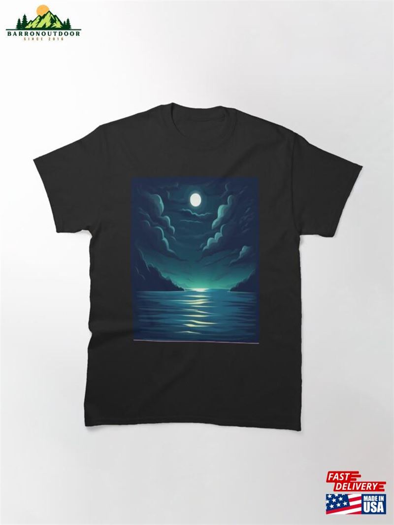 Night At The Ocean Classic T-Shirt Sweatshirt Night At The Ocean Classic T-Shirt Sweatshirt