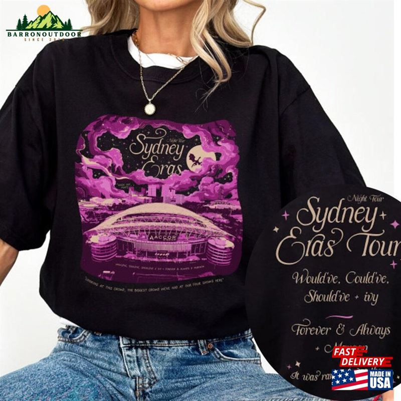 Night Four Sydney Eras Tour Tee Aus Hoodie Unisex Night Four Sydney Eras Tour Tee Aus Hoodie Unisex