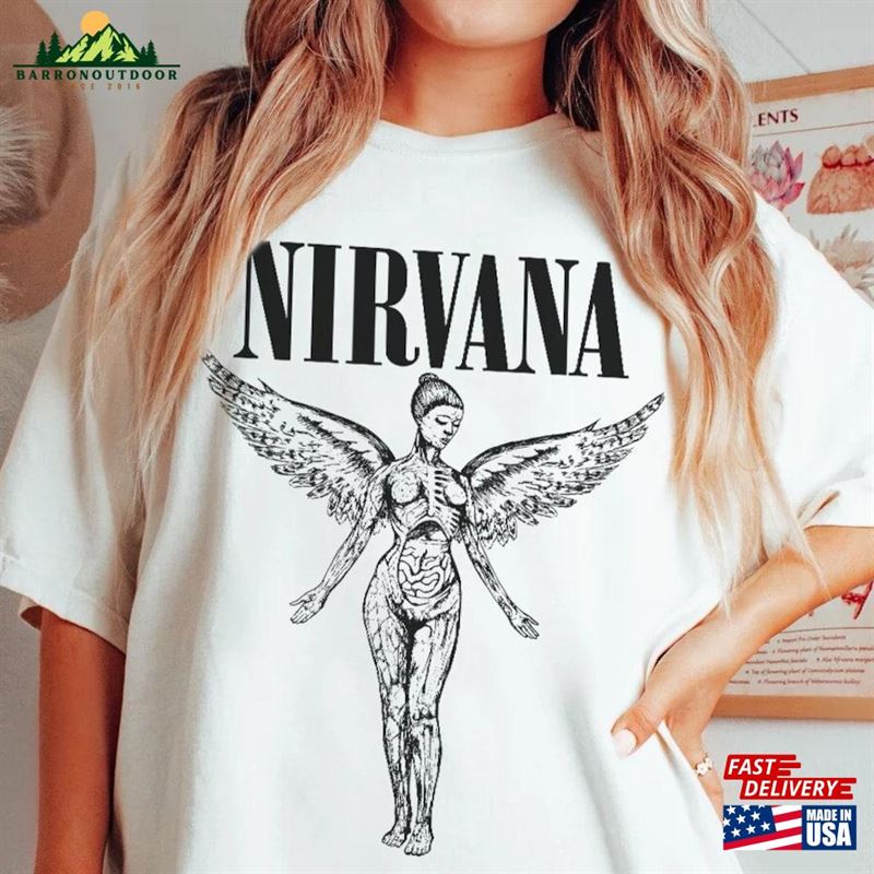 Nirvana Shirt Retro Band Tee In Utero Tour 90S T-Shirt Sweatshirt Nirvana Shirt Retro Band Tee In Utero Tour 90S T-Shirt Sweatshirt