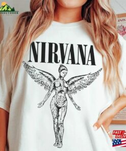 Nirvana Shirt Retro Band Tee In Utero Tour 90S T-Shirt Sweatshirt
