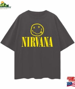 Nirvana T-Shirt Rock Band Shirt Smiley Face Unisex Sweatshirt 1 Nirvana T Shirt Rock Band Shirt Smiley Face Unisex Sweatshirt 2