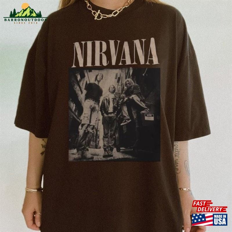 Nirvana Unisex Shirt Vintage Band Tee In Utero Tour 90S Classic Sweatshirt Nirvana Unisex Shirt Vintage Band Tee In Utero Tour 90S Classic Sweatshirt