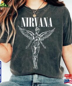 Nirvana Unisex Shirt Vintage Band Tee In Utero Tour 90S T-Shirt Sweatshirt Nirvana Unisex Shirt Vintage Band Tee In Utero Tour 90S T-Shirt Sweatshirt