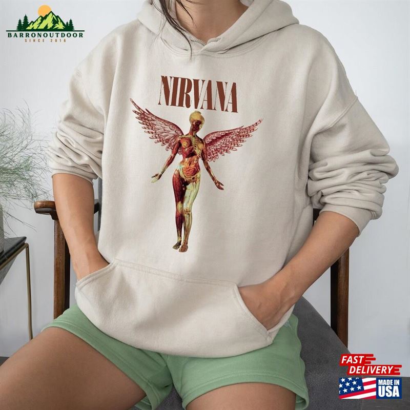 Nirvana Unisex T-Shirt In Utero Hoodie Vintage Nirvana Unisex T-Shirt In Utero Hoodie Vintage