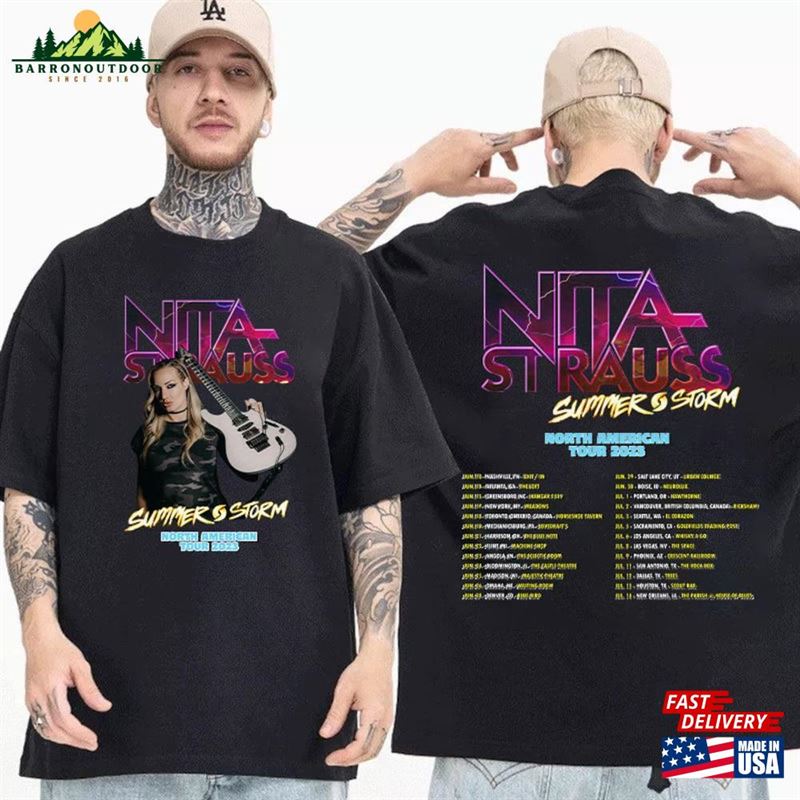 Nita Strauss 2023 Concert Shirt Summer Storm Tour Rock Hoodie Sweatshirt Nita Strauss 2023 Concert Shirt Summer Storm Tour Rock Hoodie Sweatshirt