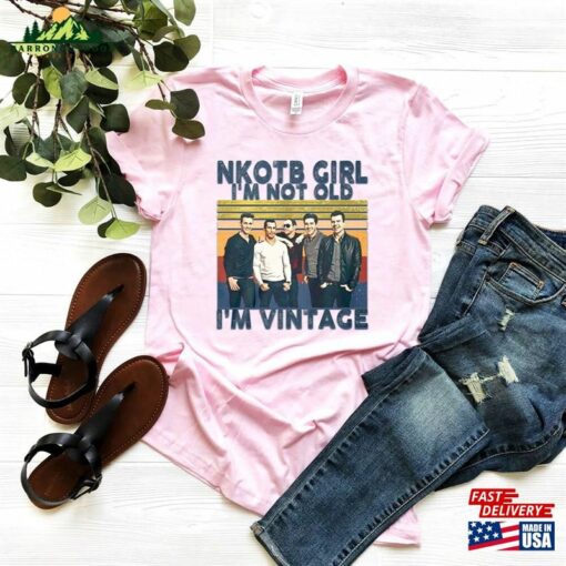 Nkotb Vintage Girl Shirt New Kids On The Block T-Shirt Classic Rock Concert Tee