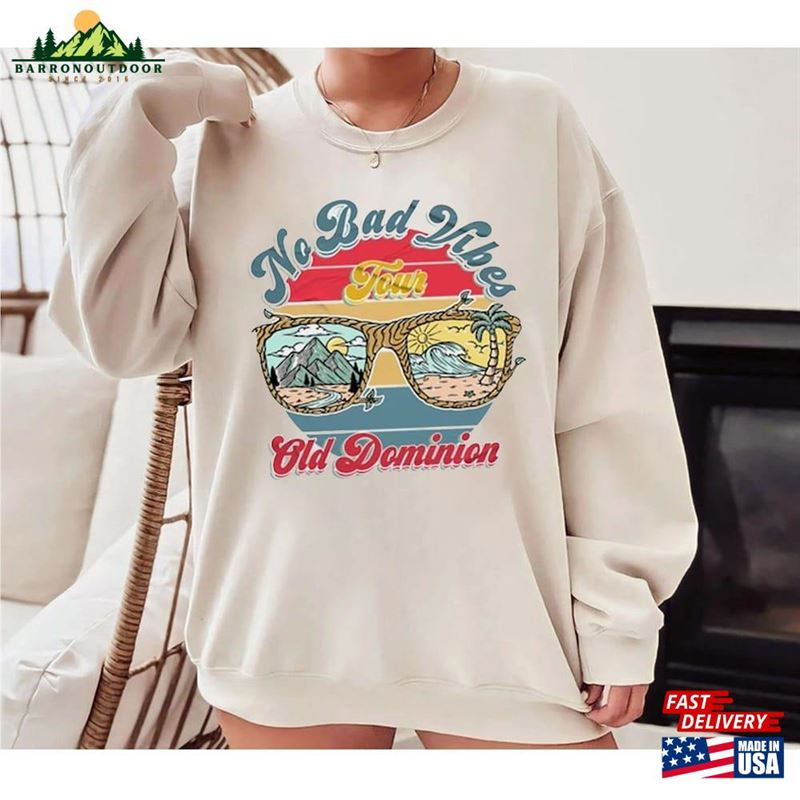 No Bad Vibes Tour 2023 Old Dominion T-Shirt Band Shirt Merch Sweatshirt Classic No Bad Vibes Tour 2023 Old Dominion T-Shirt Band Shirt Merch Sweatshirt Classic