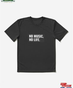 No Music Life Active T-Shirt Classic Hoodie 1 No Music Life Active T Shirt Classic Hoodie 2