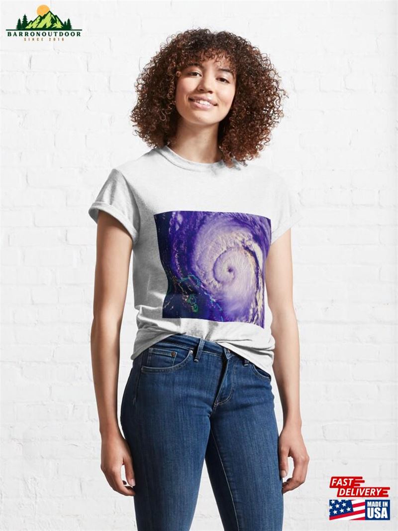 Noaa Satellite Image Of Hurricane Fran Near Usa (E155 0082) Classic T-Shirt Hoodie Unisex Noaa Satellite Image Of Hurricane Fran Near Usa (E155 0082) Classic T-Shirt Hoodie Unisex