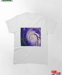 Noaa Satellite Image Of Hurricane Fran Near Usa (E155 0082) Classic T-Shirt Hoodie Unisex