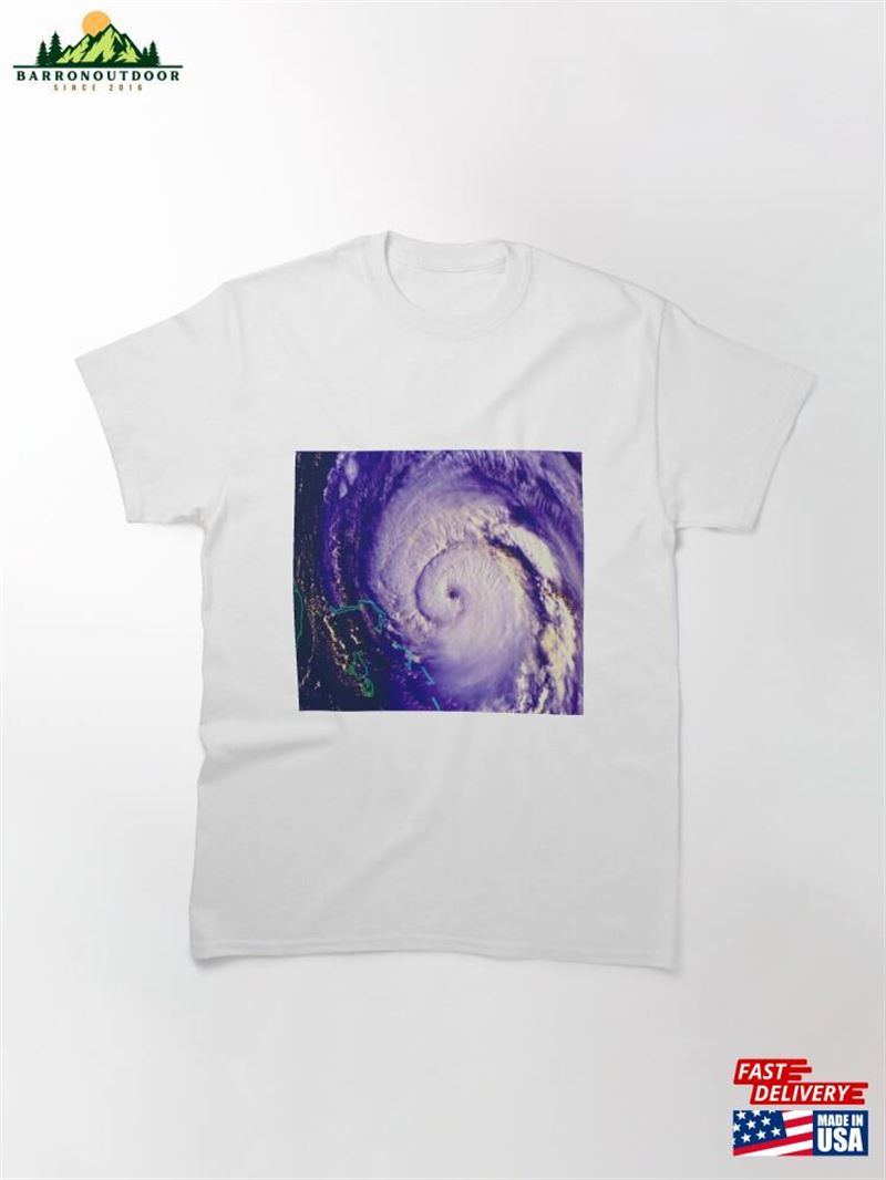 Noaa Satellite Image Of Hurricane Fran Near Usa (E155 0082) Classic T-Shirt Hoodie Unisex Noaa Satellite Image Of Hurricane Fran Near Usa (E155 0082) Classic T-Shirt Hoodie Unisex