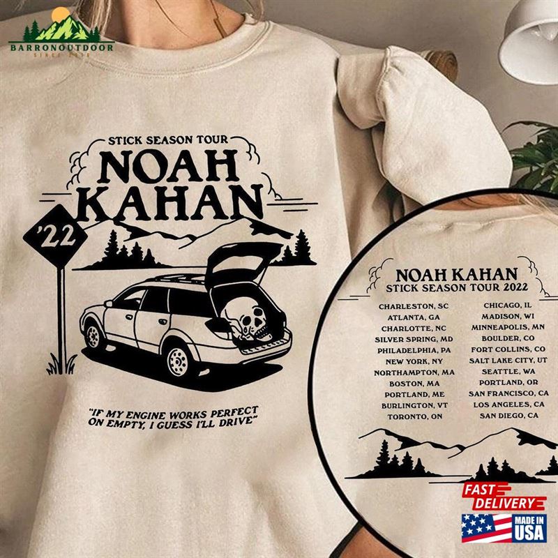 Noah Kahan 2023 Tour Dates Shirt Classic Unisex Noah Kahan 2023 Tour Dates Shirt Classic Unisex