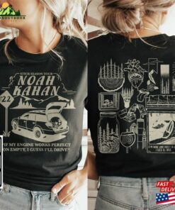 Noah Kahan Doodle Art Shirt 2 Side Vintage Stick Season Tour 2023 Album Lyric Sweatshirt Hoodie T-Shirt