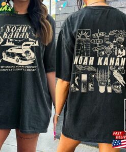 Noah Kahan Doodle Art Shirt 2 Side Vintage Stick Season Tour 2023 Album Lyrics Sweatshirt Hoodie Classic 1