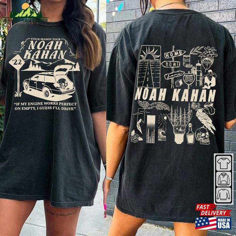 Noah Kahan Doodle Art Shirt 2 Side Vintage Stick Season Tour 2023 Album Lyrics Sweatshirt Hoodie Classic Noah Kahan Doodle Art Shirt 2 Side Vintage Stick Season Tour 2023 Album Lyrics Sweatshirt Hoodie Classic