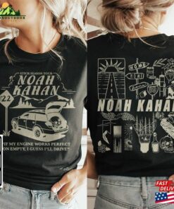 Noah Kahan Doodle Art Shirt 2 Side Vintage Stick Season Tour 2023 Album Lyrics Sweatshirt Hoodie Classic 2