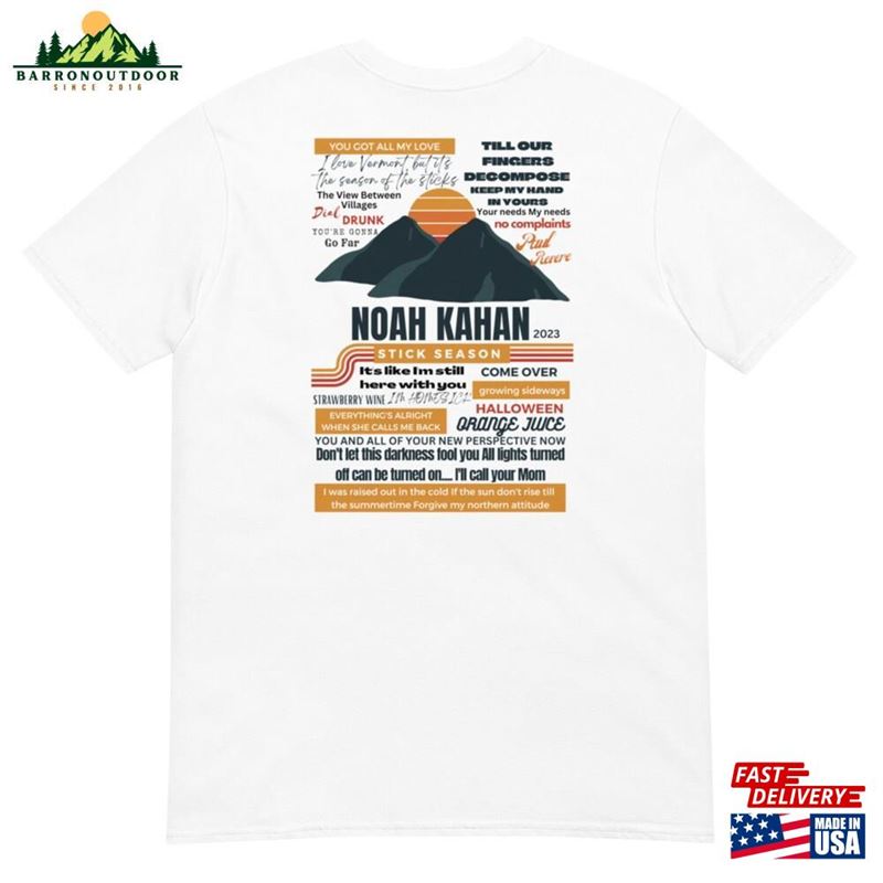 Noah Kahan Merch Short Sleeve Unisex T-Shirt Classic Hoodie Noah Kahan Merch Short Sleeve Unisex T-Shirt Classic Hoodie