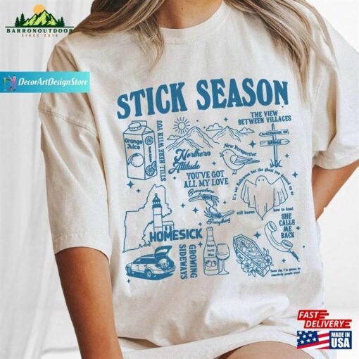Noah Kahan Shirt Merch Sticky Season Tour Classic Unisex