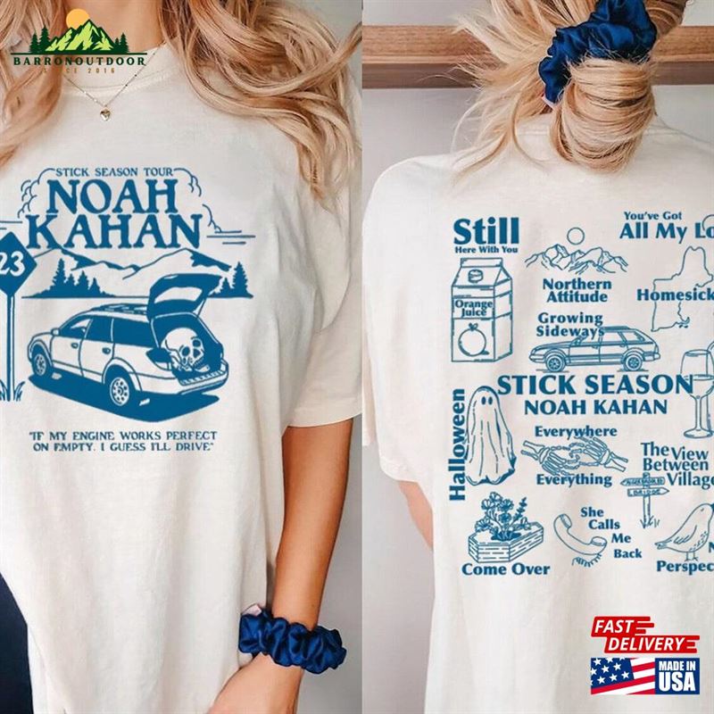 Noah Kahan Sweatshirt Stick Season 2023 Tour Shirt Unisex Noah Kahan Sweatshirt Stick Season 2023 Tour Shirt Unisex