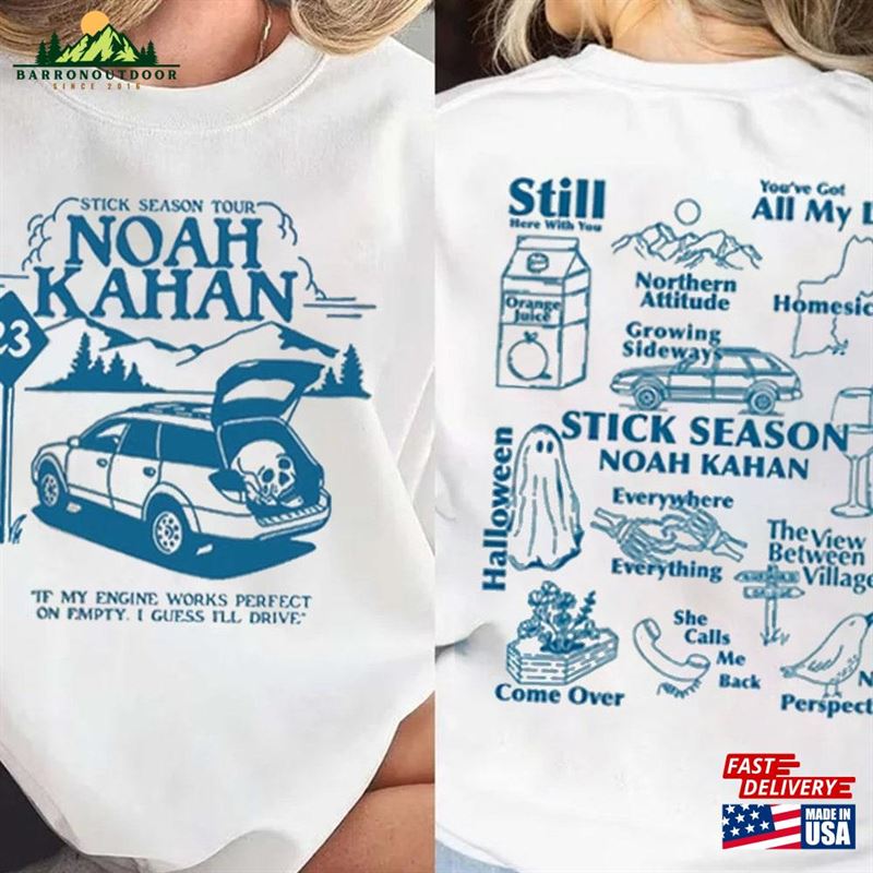 Noah Kahan Sweatshirt Stick Season 2023 Tour Shirt Unisex Noah Kahan Sweatshirt Stick Season 2023 Tour Shirt Unisex
