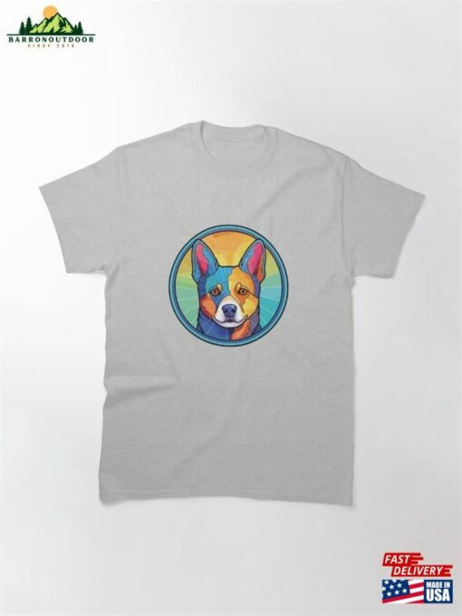 Norrbottenspets Dog Breed Colorful Watercolor Illustration Classic T-Shirt