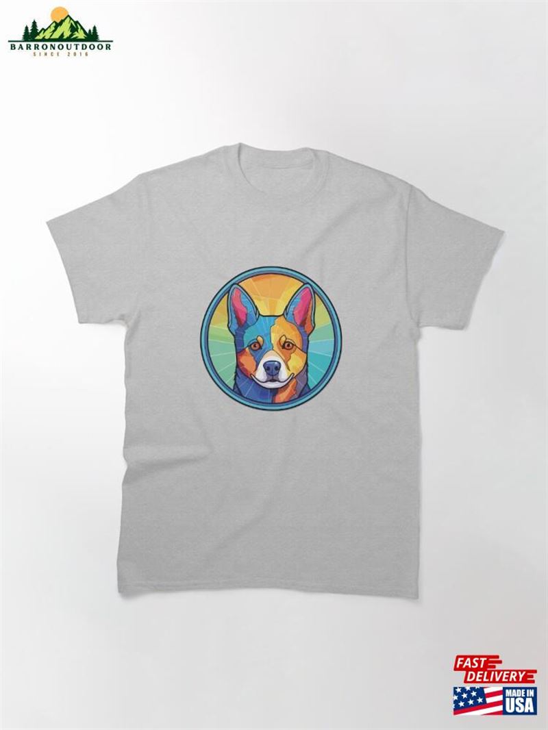 Norrbottenspets Dog Breed Colorful Watercolor Illustration Classic T-Shirt Norrbottenspets Dog Breed Colorful Watercolor Illustration Classic T-Shirt