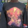 Nos Vintage 1987 Megadeth Heavy Metal Peace Glam Rock Concert Tour 80S Music Fan Band Pullover Sweater Sweatshirt Hoodie Classic