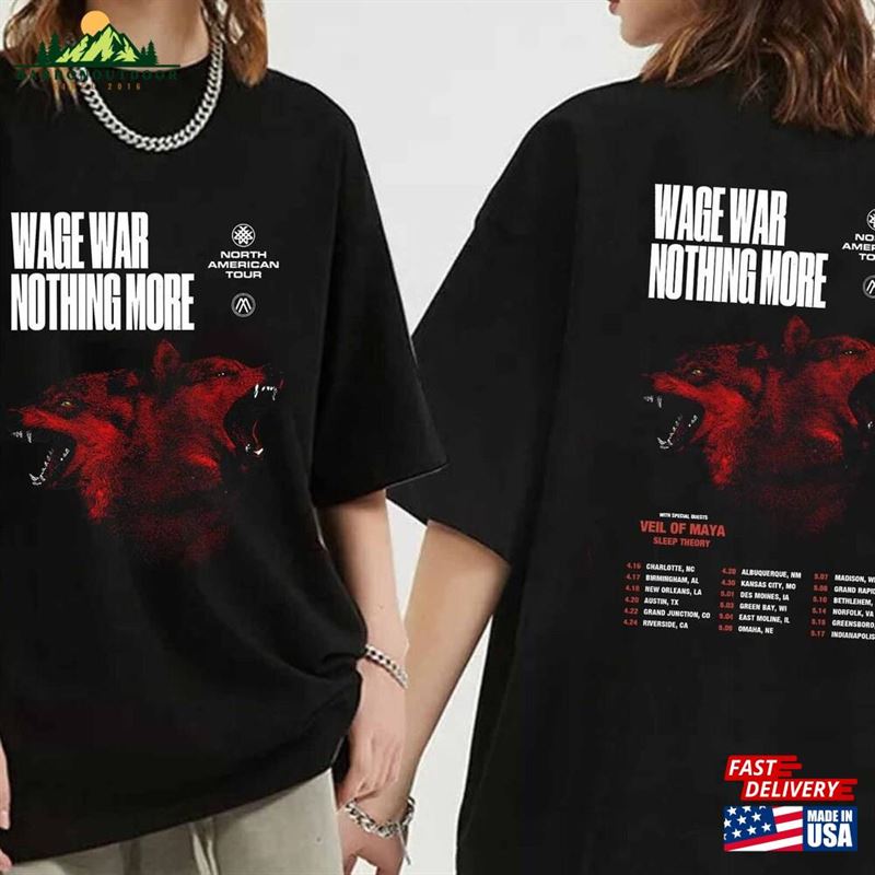 Nothing More And Wage War Spring 2024 Us Tour Shirt Fan Unisex T-Shirt Nothing More And Wage War Spring 2024 Us Tour Shirt Fan Unisex T-Shirt