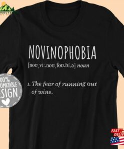 Novinophobia T Shirt Wine Lover Gift Drinking Shirt Tasting Outfit Classic Sweatshirt 1
