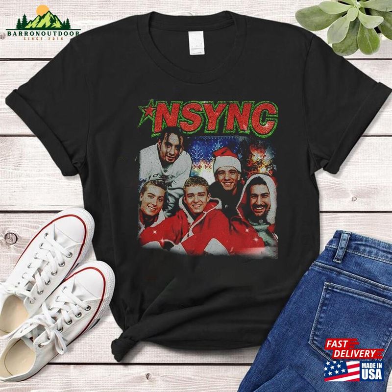 Nsync Christmas Music Shirt Bootleg Boy Band Vintage 90S Sweatshirt Unisex Hoodie Nsync Christmas Music Shirt Bootleg Boy Band Vintage 90S Sweatshirt Unisex Hoodie