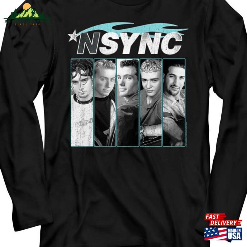 Nsync Men's Long Sleeve Self Titled Album Poster Tees T-Shirt Unisex Nsync Men's Long Sleeve Self Titled Album Poster Tees T-Shirt Unisex