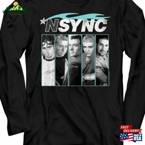 Nsync Men’s Long Sleeve Self Titled Album Poster Tees T-Shirt Unisex
