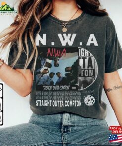 Nwa Rap Shirt Merch Sweatshirt Retro Vintage Album Straight Outta Compton World Tour 2023 Tickets Y2k 90S Gift For Fan L805r Unisex T Shirt 1