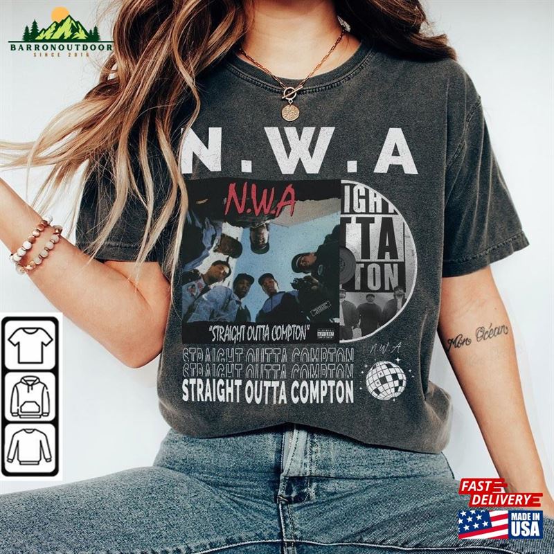 Nwa Rap Shirt Merch Sweatshirt Retro Vintage Album Straight Outta Compton World Tour 2023 Tickets Y2k 90S Gift For Fan L805r Unisex T-Shirt Nwa Rap Shirt Merch Sweatshirt Retro Vintage Album Straight Outta Compton World Tour 2023 Tickets Y2k 90S Gift For Fan L805r Unisex T-Shirt