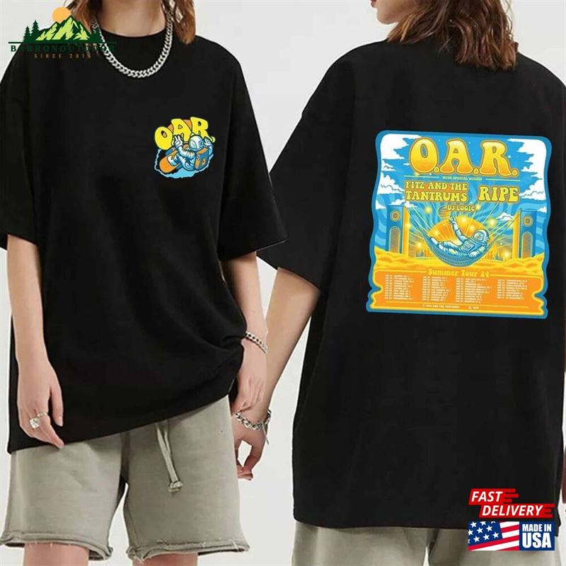 O A R Summer Tour 24 Shirt Band Fan 2024 Concert Hoodie Classic O A R Summer Tour 24 Shirt Band Fan 2024 Concert Hoodie Classic