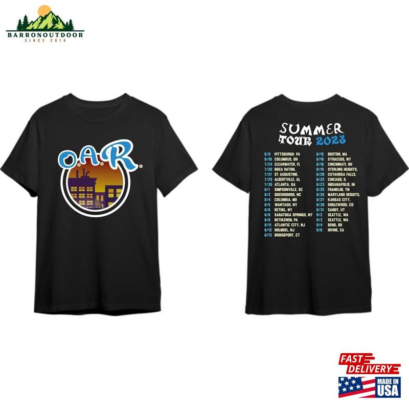 O A R Summer Tour Shirt Hoodie T-Shirt O A R Summer Tour Shirt Hoodie T-Shirt