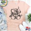 Octopus Playing Drums Retro Unisex Shirt T-Shirt
