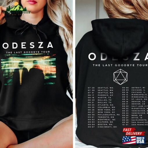 Odesza 2023 Tour T-Shirt The Last Goodbye Sweatshirt Rock Band Merch Unisex