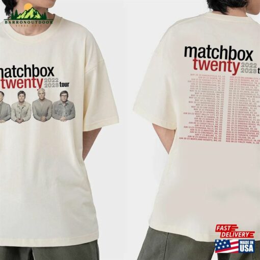 Official Matchbox Twenty Band 2 Sides Shirt Slow Dream Tour 2023 Classic Hoodie