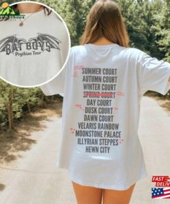 Officially Licensed Bat Boys Prythian Tour Distressed Bookish Band Tee Acotar Merch Rhysand Bookworm Hoodie Sweatshirt
