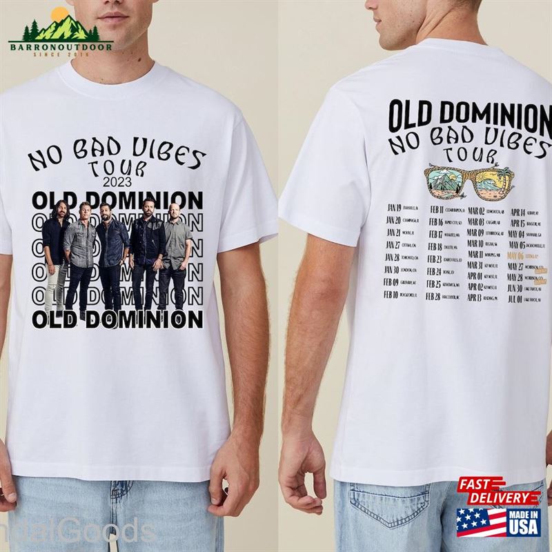 Old Dominion 2023 Tour Shirt No Bad Vibes Music Unisex Hoodie Old Dominion 2023 Tour Shirt No Bad Vibes Music Unisex Hoodie