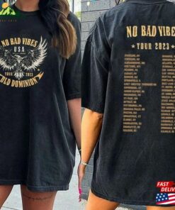 Old Dominion Concert 2023 T-Shirt Vintage No Bad Vibes Tour Shirt Unisex